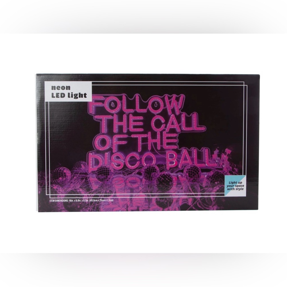 Pink Neon Party Sign - Picture 3 of 6